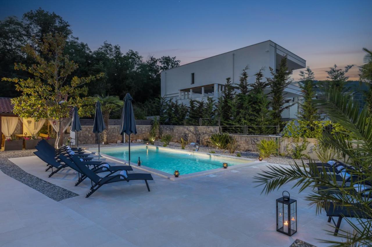 Villa Adriatic, Apartment Rebecca With Heated Swimming Pool, Sew View, Childrens Playground Icici Bagian luar foto