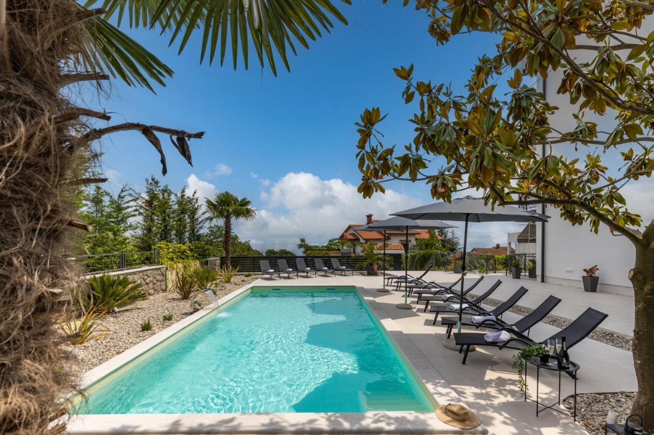 Villa Adriatic, Apartment Rebecca With Heated Swimming Pool, Sew View, Childrens Playground Icici Bagian luar foto